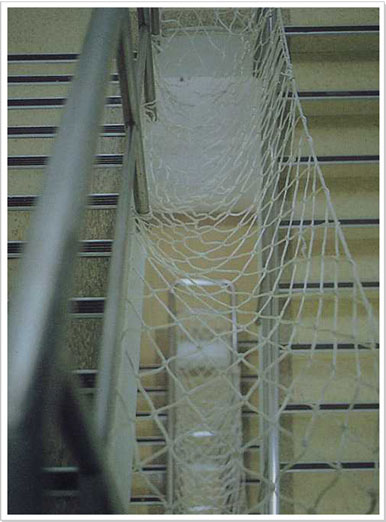 樓梯安全防護網照片